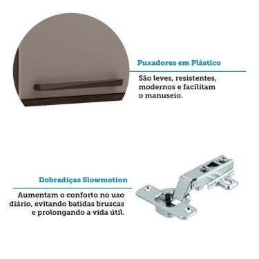 Imagem de Paneleiro 40cm 2 Portas Luna Luciane Móveis Nogueira