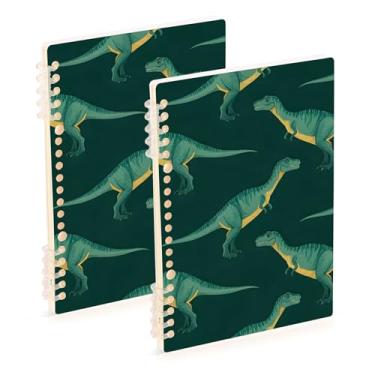 Imagem de Burbuja Cadernos com nome, papel pautado universitário A5 com 60 folhas, fichário para escritório, 2 unidades