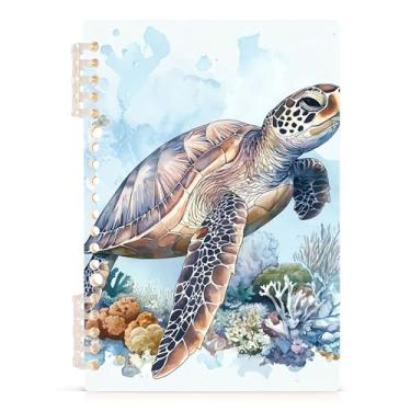 Imagem de Burbuja Caderno de natação de água do mar, papel pautado universitário A5 com 60 folhas, caderno de anotações para diário, escritório, 1 pacote