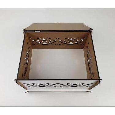 Imagem de CAIXA EM MDF BRANCO 15x15cm - BESALT LASER
