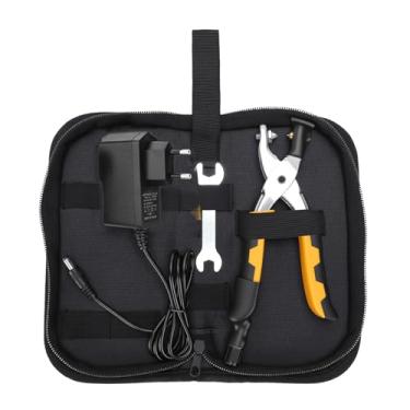 Imagem de Keenso Alicate, Alicate Elétrico para Trompete para Raquete de Badminton, Máquina de Crimpagem de Pressão Fria e Quente 2A Com Alça Confortável, para Instalação de Ilhós de Ilhós (Plugue UE)