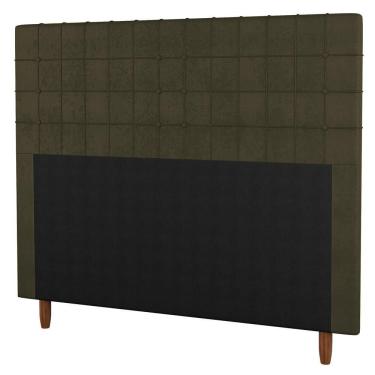 Imagem de Cabeceira Cama Box Casal Parisis 140Cm Suede Marrom