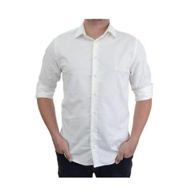 Imagem de Camisa Masculina Dudalina ML Milano Fit Stretch Branca - 530322-Masculino