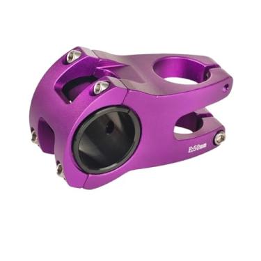Imagem de Mesa de guidão curta para MTB 31,8x35/50mm em liga de alumínio, ponte para bicicleta, peças para bicicleta de estrada.(Purple 31.8x50mm)