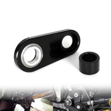 Imagem de GUANYMOTOR GSX1300R alavanca de mudança de marcha esquerda compatível com Hayabusa GSX 1300R 2022 2023 2024 CNC acessórios de estabilizador de câmbio de motocicleta off-road (preto)