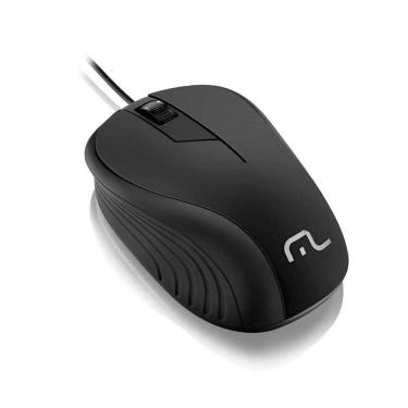 Imagem de Mouse Emborrachado Com Fio Multilaser 1200 DPI USB - MO222