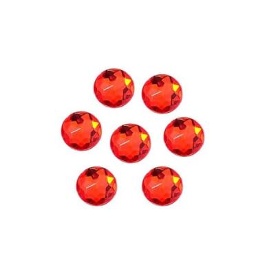 Imagem de Cabochões redondos de 8 mm com borda chanfrada, strass de plástico traseiro plano, pedras de acrílico galvanizadas para joias DIY, arte de unhas, enfeites artesanais (cor 2)