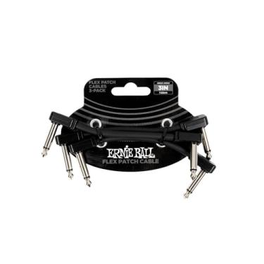 Imagem de Ernie Ball Flex Patch Cable 3in - Black - 3 Pack