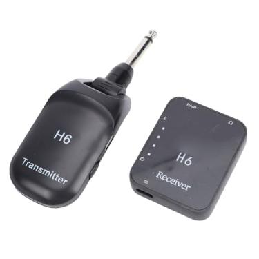 Imagem de SUNGOOYUE de Guitarra Sem Fio, Transmissor e Receptor de áudio Recarregável para Guitarra UHF de 2,4 GHz Com Baixa Latência de 4 Ms para Teclado de Violino Baixo