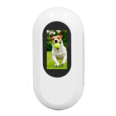 Imagem de Asixxsix Coleira com Câmara para Gatos, Gravação de Vídeo HD 1080P, Câmara Grande Angular, Compatível com OTG, Ideal para Cães e Gatos de Grande Porte (Branco)
