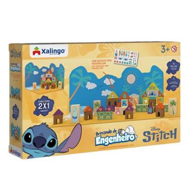 Imagem de Blocos de montar brincando de engenheiro stitch - xalingo