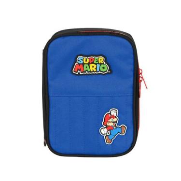 Imagem de Estojo Super Mario Bros Box 100 Pens Escolar 36 Elásticos Cor:Preto, A