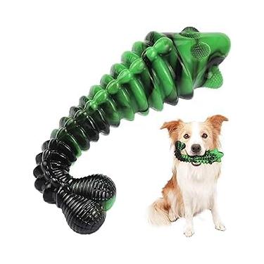 Imagem de Brinquedo de pelúcia para cães pequenos e médios, brinquedo macio em forma de ferradura em verde suave nos dentes e gengivas, brinquedos para cães para mastigar agressivos, brinquedo indestrutível
