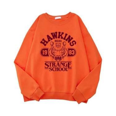 Imagem de Moletom Casual Feminino Estilo Streetwear Com Estampa Indiana 1983, Ho