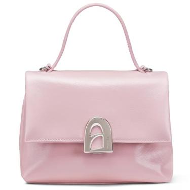 Imagem de LA FESTIN Bolsas transversais femininas pequenas de couro com alça ajustável, rosa