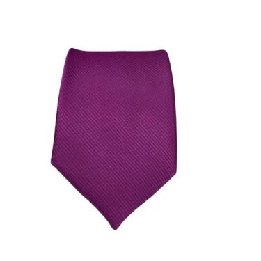 Imagem de Gravata Premium Rosa Fúcsia - Sem marca, Rosa fúcsia 03