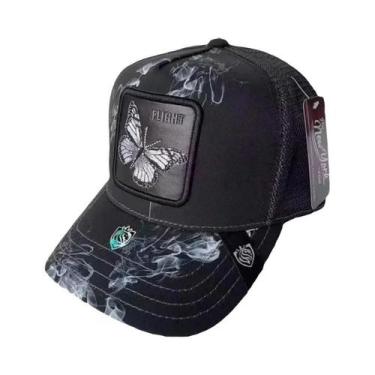 Imagem de Boné Trucker Unissex Ajustável Com Gradiente De Cores, Respirável, Pro