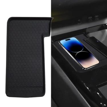 Imagem de Tapete antiderrapante de carregamento para acessórios Toyota Camry 2025 2026, console central de carro de silicone, carregador de telefone, acessórios de forro protetor para Camry 2025, preto