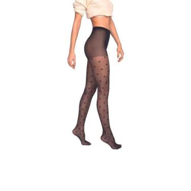 Imagem de Meia-Calça Estrelas Lupo 05758-002 Loba Microfibra, P, Preto