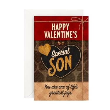 Imagem de Prime Greetings Cartão Son Valentine, feito na América, cartolina grossa com envelope premium embalado em um envelope de apresentação reutilizável, ecológico, 12,7 cm x 19,7 cm