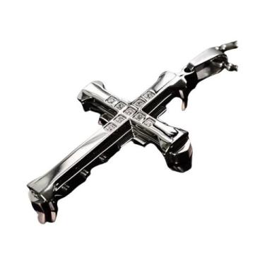 Imagem de Colar De Cruz Em Aço Inoxidável Para Mulheres E Homens, Amuleto Católi