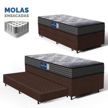 Imagem de Cama Box com Colchão de Espuma D60 Double Face Guarda Costas Comfort F