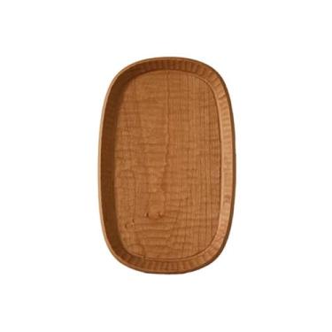 Imagem de Bandeja vintage esculpida à mão para casa, sala de estar, bandeja de madeira maciça, bandeja de lanche de frutas, palete (B)