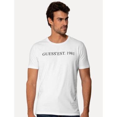 Imagem de Camiseta Guess Masculina Est 1981 Relevo Branca-Masculino