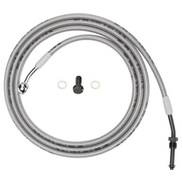 Imagem de Prewired Cabo de embreagem hidráulico estendido para modelos CVO Touring Street Glide/Road Glide/Electra Glide 2009-2012 com guidão de 40,6 cm, cromado