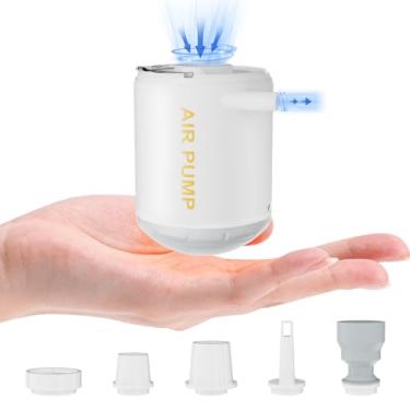 Imagem de Bomba de Ar Elétrica Sem Fio Portátil para Inflar e Desinflar Rápido Flutuadores Piscina Colchão Anel Natação Sacola Armazenamento Bateria Integrada 2