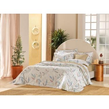 Imagem de Jogo de Cama Casal Percal 180 Fios Algodão Aurora Floral Teka