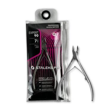 Imagem de Alicate De Cutícula Staleks Pro Expert 90 7 Mm Profissional