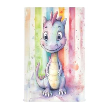 Imagem de xigua Conjunto de 1 panos de prato de cozinha de dragão fofos, macios e altamente absorventes de secagem rápida para limpeza de pratos e limpeza à mão, 71 x 45 cm