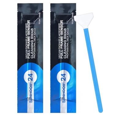 Imagem de Kit de limpeza de câmera digital SANHOOII com 20 unidades DSLR ou SLR, (sem solução de limpeza) Prancha de limpeza com sensor de armação completa seco