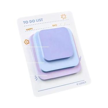 Imagem de Bloco De Notas Adesivas Coloridas Kawaii De Alto Valor, Material De Pa