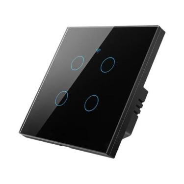 Imagem de Interruptor Inteligente WiFi EU Com Fio Neutro/Sem Fio Neutro 220V Com