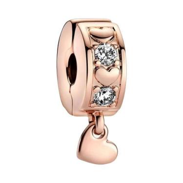 Imagem de Pulseira Feminina De Prata 925 Banhada a Ouro Com Berloques De Coelho,