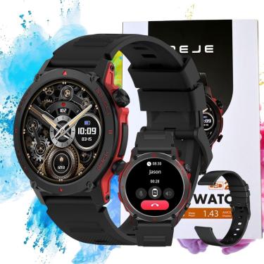 Imagem de Smart Watch Relogio ZW13 AMD Chamadas Bluetooth Notificaçoes Tela HD Bateria Longa Duração Siri Gps-Unissex