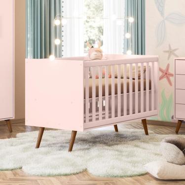 Imagem de Mini Cama Retro Sophia Rosa Com Colchao