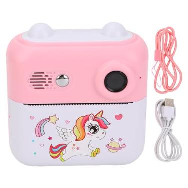 Imagem de Fafeicy Câmera de Impressão Infantil de 24MP 1080p, Câmera Infantil de Lentes Duplas Com Papel Impresso para Selfies, Jogos, Reprodução de Música