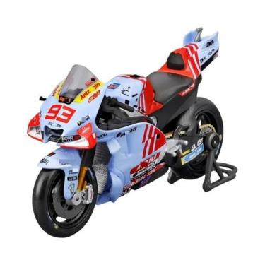 Imagem de Modelo De Moto GP 2024 Marc Marquez Alex Gresini 118 Maisto Brinquedo 