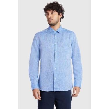 Imagem de Camisa Aramis Manga Longa Slim Linho Irlandês Royal 112-Masculino