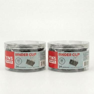 Imagem de Par Prendedor Multiuso Metal Binder Resistente Fecha Sacos Mantimentos