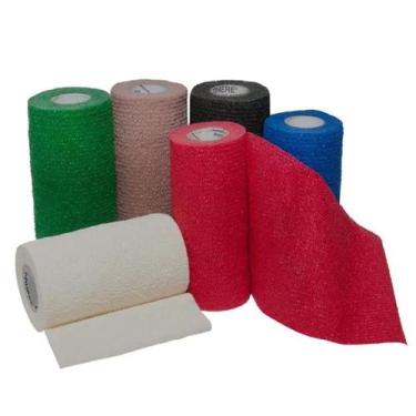 Imagem de Kit 9 Bandagem/atadura 10cm Sortidas - Limed Mogi