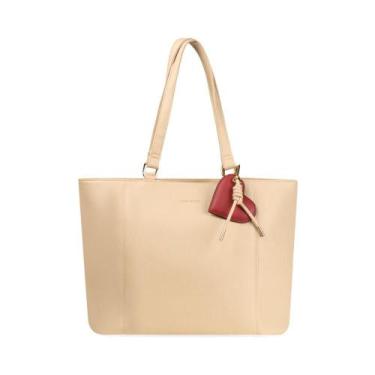 Imagem de Bolsa de Ombro Feminina Tote BG Amour Bege - Bagaggio, U, Bege