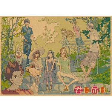 Imagem de Pintura de pôster Kimi ni Todoke Retro Japanese Anime Art