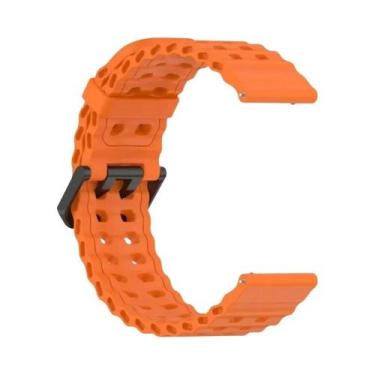 Imagem de Pulseira De Silicone Respirável De 22mm Para Relógio Haylou 4 4S, Comp