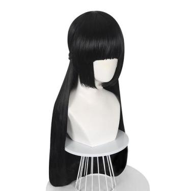 Imagem de Peruca de cosplay Zenless Zones Zeros Hoshimis Miyabis 80cm - Yiweisai
