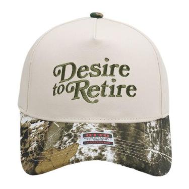 Imagem de Boné de beisebol de algodão Trucker com tema de aposentadoria bordado 