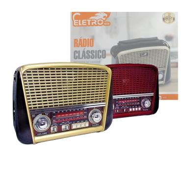Imagem de Rádio Retro 3w Bluetooth 5.1 Com Lanterna Eletromex